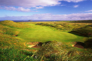 Glashedy Island forms the backdrop to the Glashedy course's signature hole